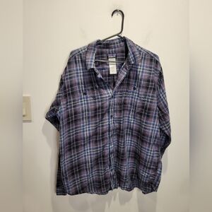 Patagonia Mens Size L Organic Cotton Plaid Long Sleeves Button Up